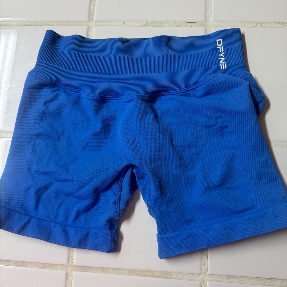 DFYNE Women's Athletic Shorts - Cobalt Blue